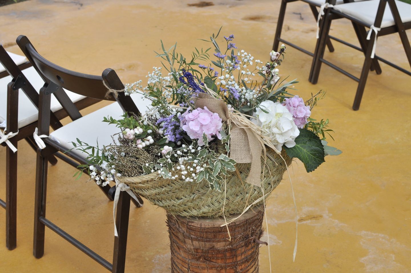 Cestas de esparto. Bodas naturales
