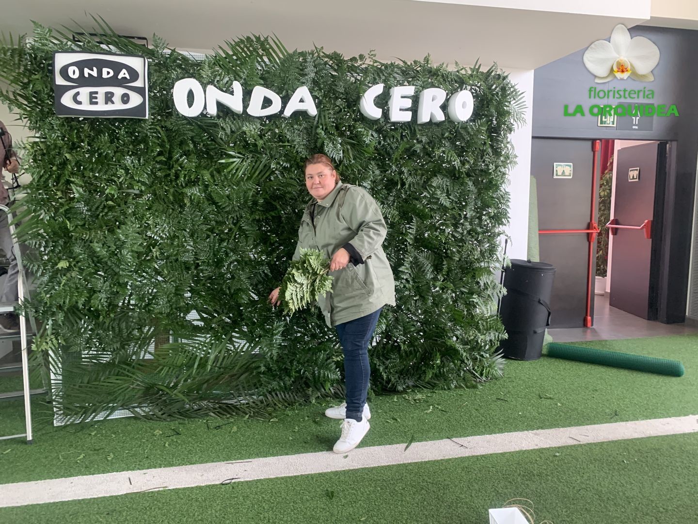 Photocall floral de La Orquídea